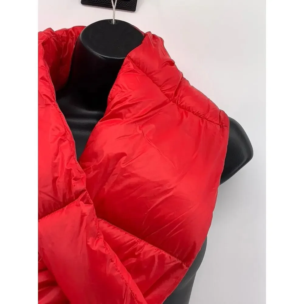 NORDSTROM Men's Red Puffer Pull-Through Scarf